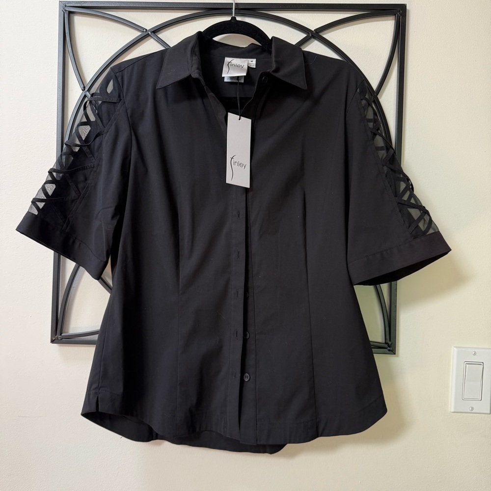 Finley Classic Black Button-Up Shirt
